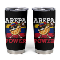 Funny Arepa Power Venezuela Baseball Lover Tumbler Cup Cute Dabbing Arepa