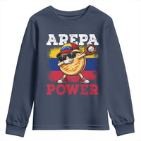 Funny Arepa Power Venezuela Baseball Lover Youth Sweatshirt Cute Dabbing Arepa