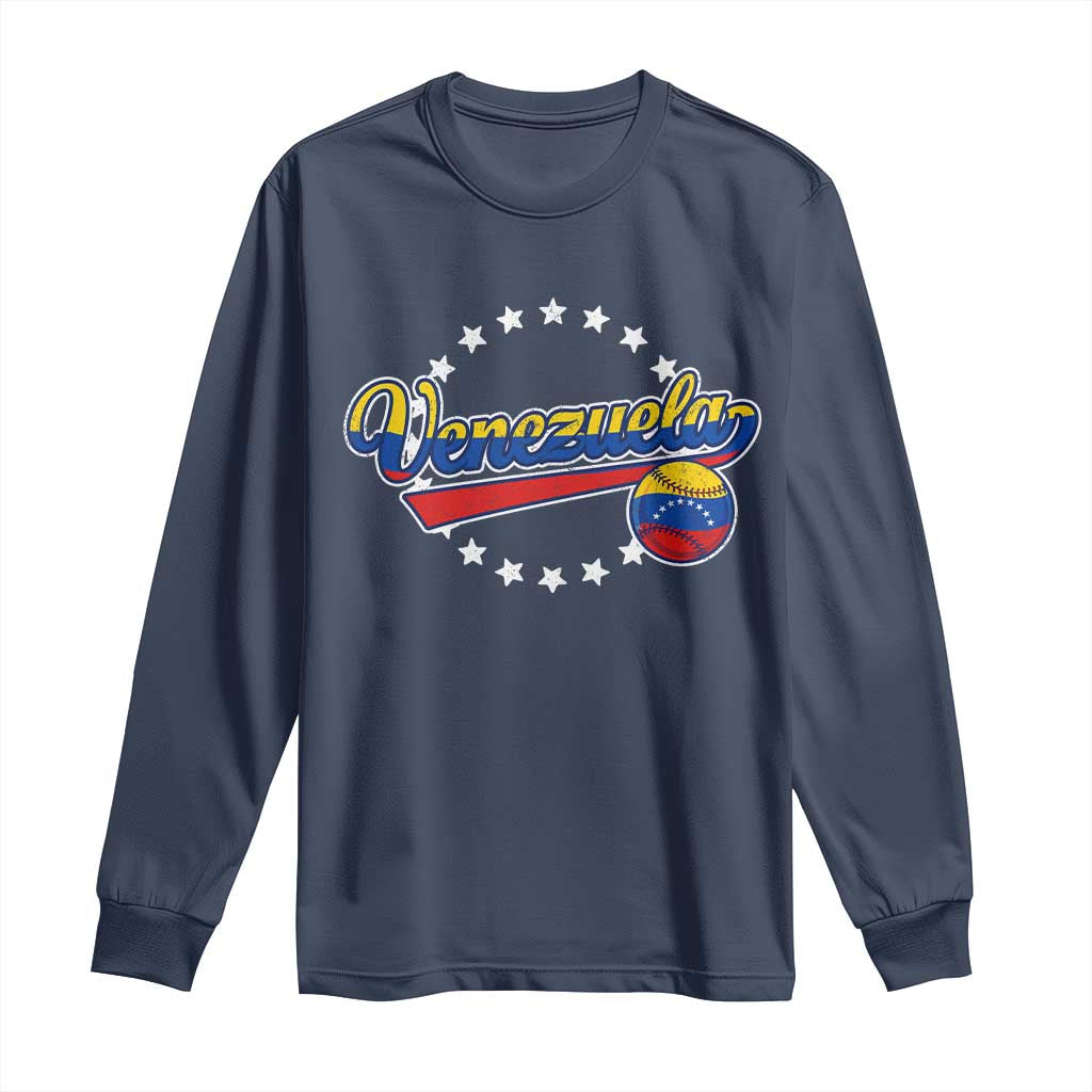 Venezuela Baseball Jersey Venezuelan Sport Fan Long Sleeve Shirt