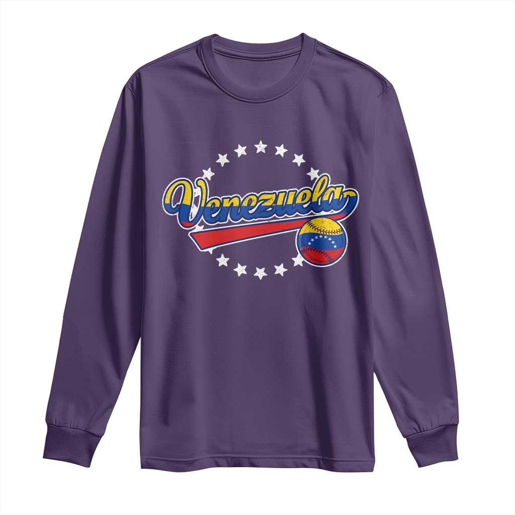 Venezuela Baseball Jersey Venezuelan Sport Fan Long Sleeve Shirt