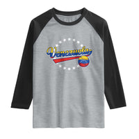 Venezuela Baseball Jersey Venezuelan Sport Fan Raglan Shirt