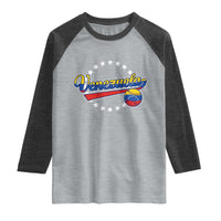 Venezuela Baseball Jersey Venezuelan Sport Fan Raglan Shirt