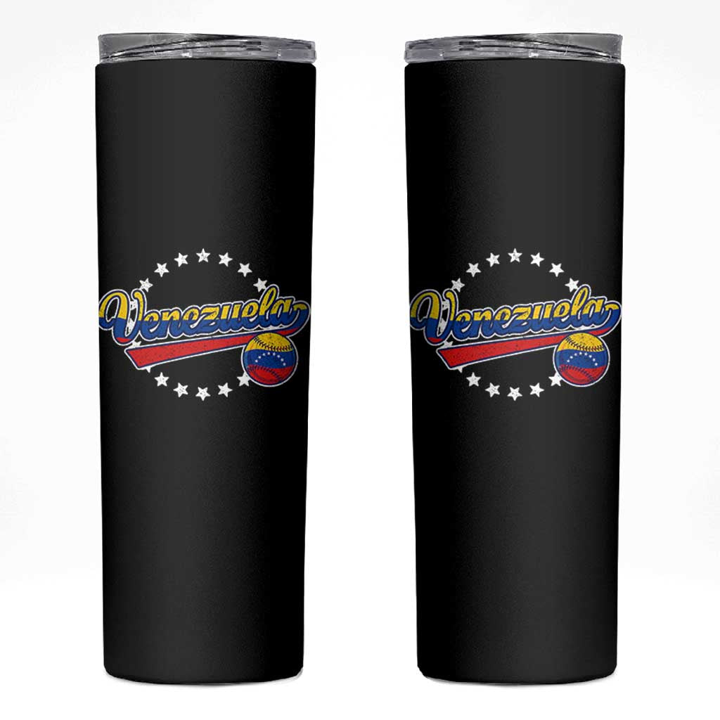 Venezuela Baseball Jersey Venezuelan Sport Fan Skinny Tumbler