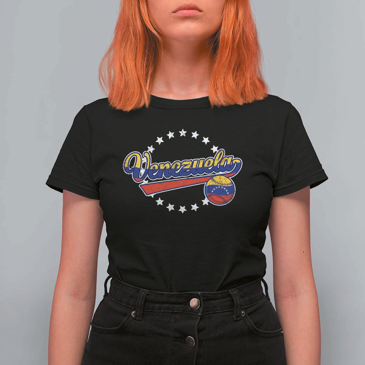 Venezuela Baseball Jersey Venezuelan Sport Fan T Shirt For Women