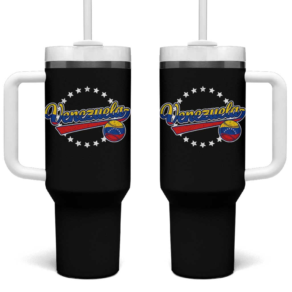 Venezuela Baseball Jersey Venezuelan Sport Fan Tumbler With Handle