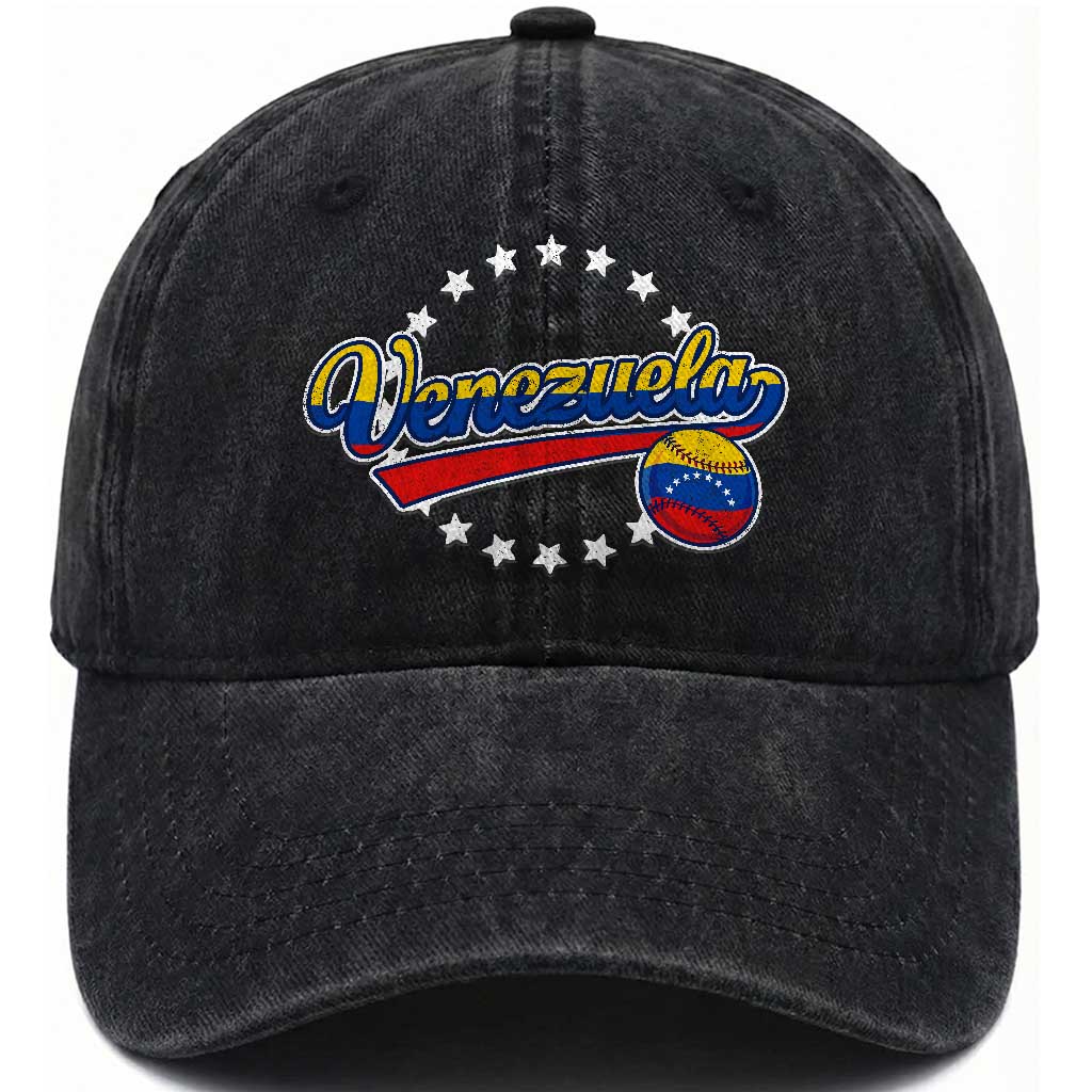 Venezuela Baseball Jersey Venezuelan Sport Fan Washed Cotton Baseball Cap