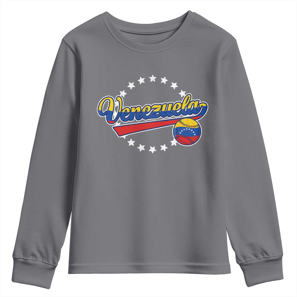 Venezuela Baseball Jersey Venezuelan Sport Fan Youth Sweatshirt