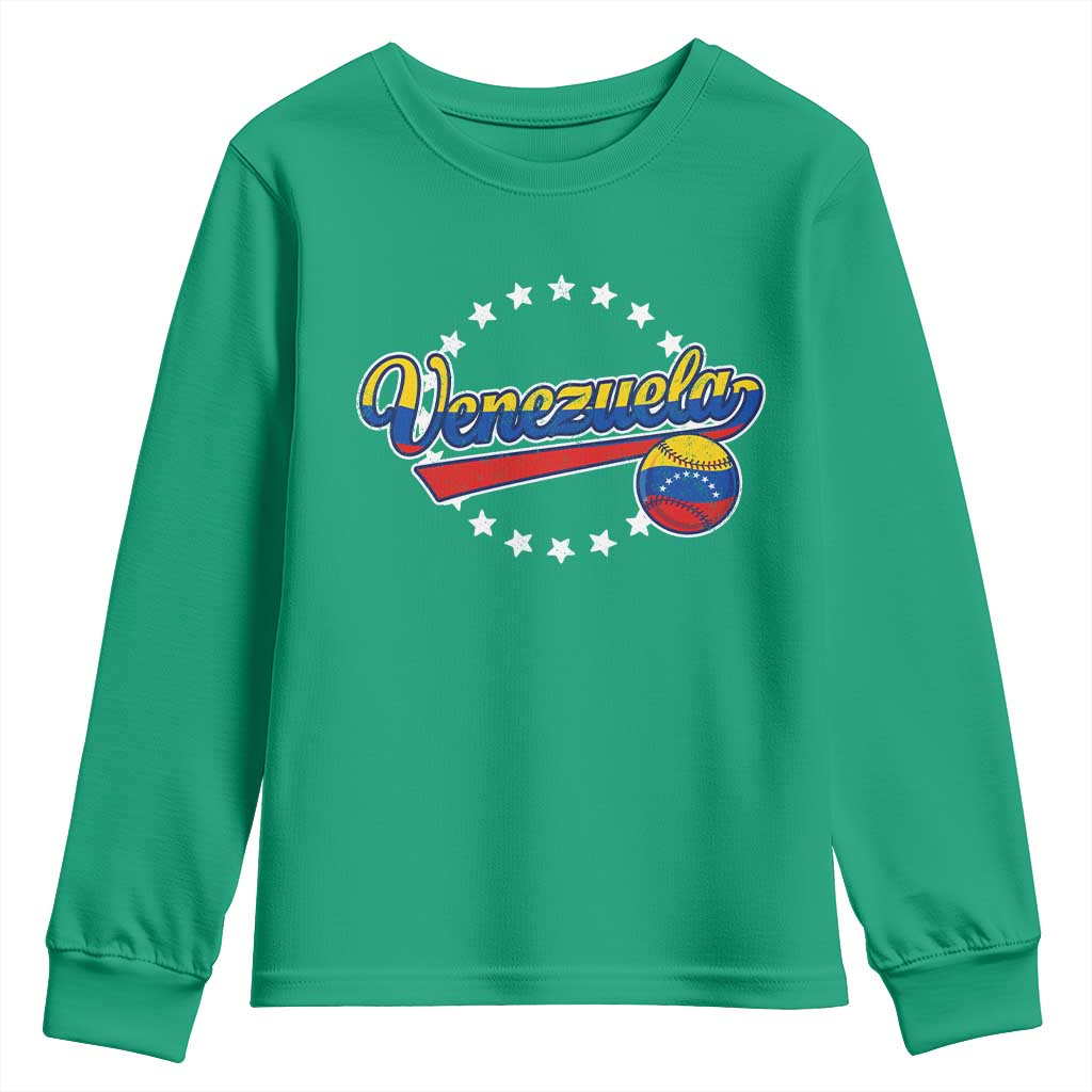 Venezuela Baseball Jersey Venezuelan Sport Fan Youth Sweatshirt