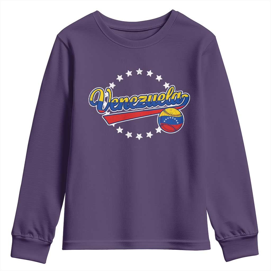 Venezuela Baseball Jersey Venezuelan Sport Fan Youth Sweatshirt