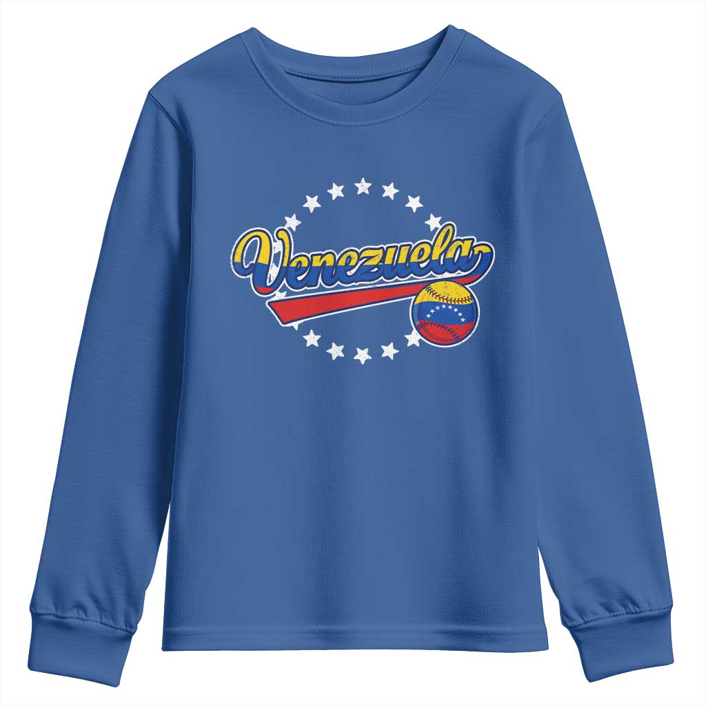 Venezuela Baseball Jersey Venezuelan Sport Fan Youth Sweatshirt