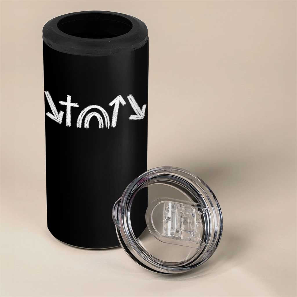 Christian Easter 4 in 1 Can Cooler Tumbler 5 Gospel Symbols He Came Died Rose Ascended Jesus