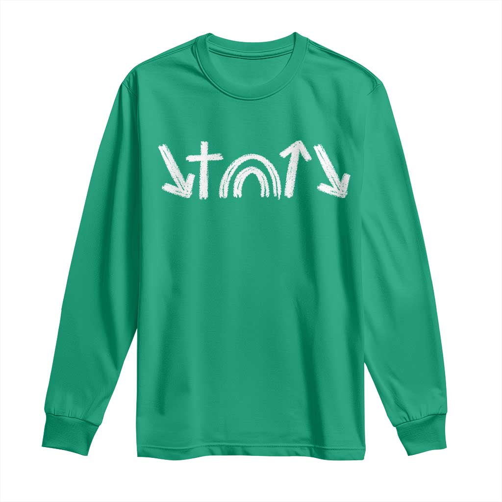 Christian Easter Long Sleeve Shirt 5 Gospel Symbols He Came Died Rose Ascended Jesus