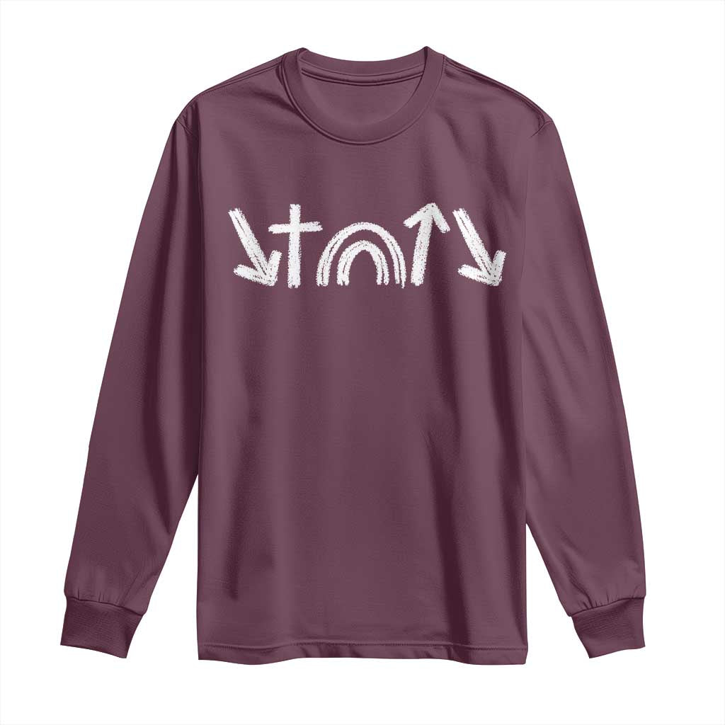 Christian Easter Long Sleeve Shirt 5 Gospel Symbols He Came Died Rose Ascended Jesus