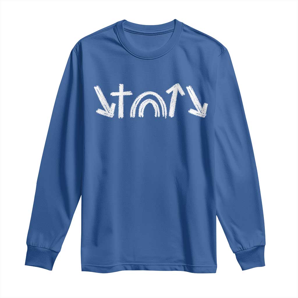 Christian Easter Long Sleeve Shirt 5 Gospel Symbols He Came Died Rose Ascended Jesus