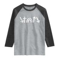 Christian Easter Raglan Shirt 5 Gospel Symbols He Came Died Rose Ascended Jesus