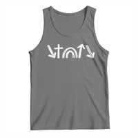 Christian Easter Tank Top 5 Gospel Symbols He Came Died Rose Ascended Jesus