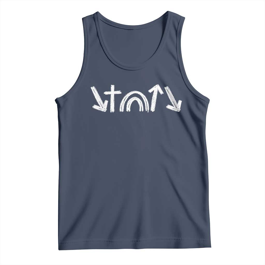 Christian Easter Tank Top 5 Gospel Symbols He Came Died Rose Ascended Jesus