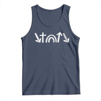 Christian Easter Tank Top 5 Gospel Symbols He Came Died Rose Ascended Jesus