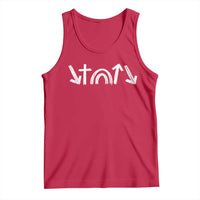 Christian Easter Tank Top 5 Gospel Symbols He Came Died Rose Ascended Jesus
