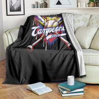 Venezuela Campeones Baseball Championship 2026 Throw Blanket Home Plate Drip