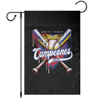 Venezuela Campeones Baseball Championship 2026 Garden Flag Home Plate Drip