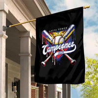 Venezuela Campeones Baseball Championship 2026 Garden Flag Home Plate Drip