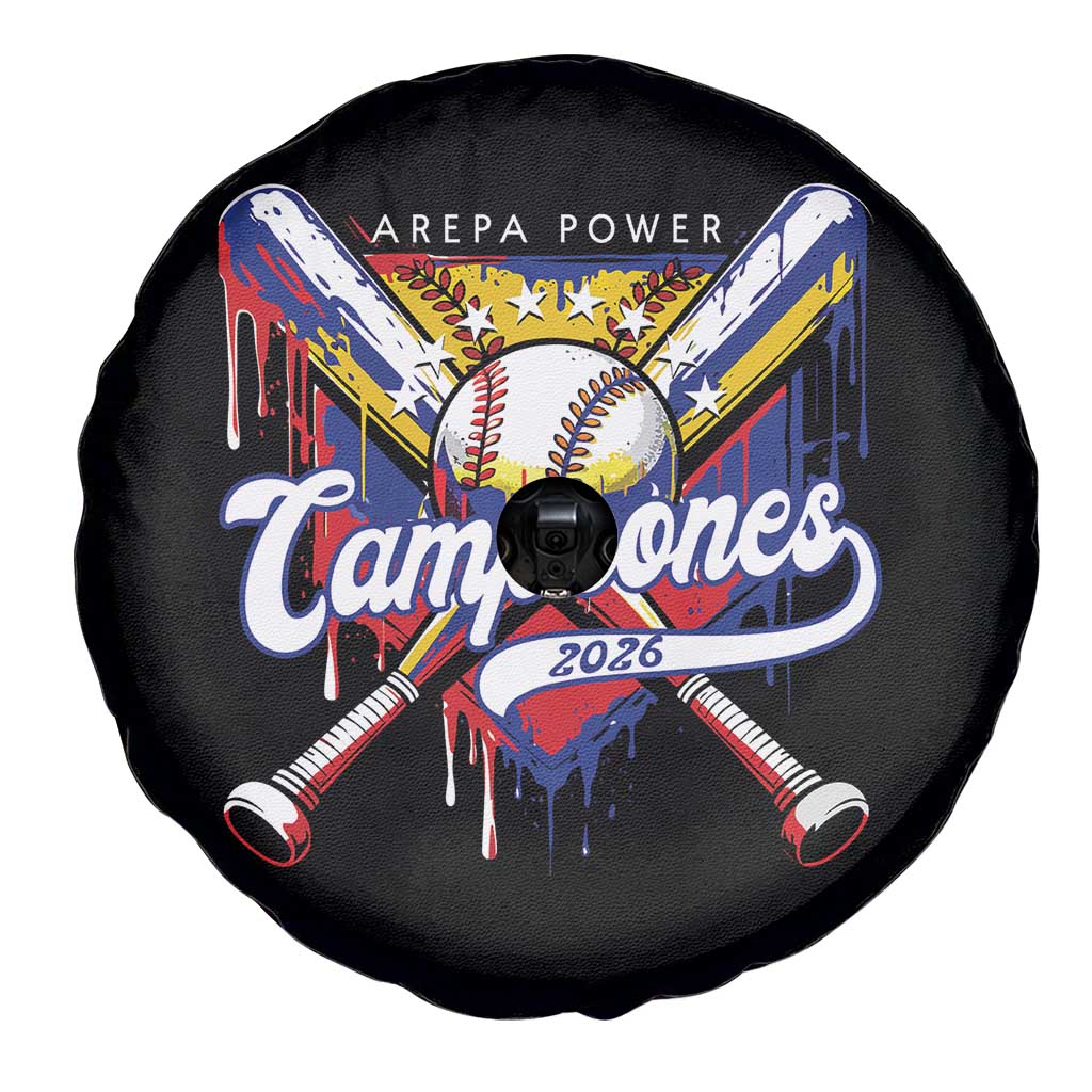 Venezuela Campeones Baseball Championship 2026 Spare Tire Cover Home Plate Drip