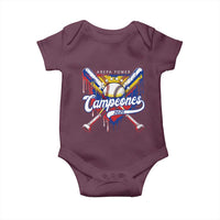Venezuela Campeones Baseball Championship 2026 Baby Onesie Home Plate Drip