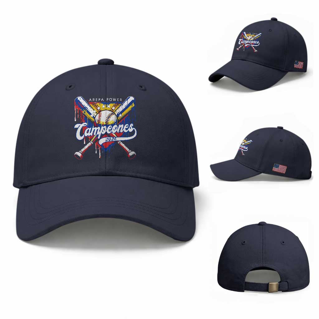 Venezuela Campeones Baseball Championship 2026 Baseball Cap Home Plate Drip