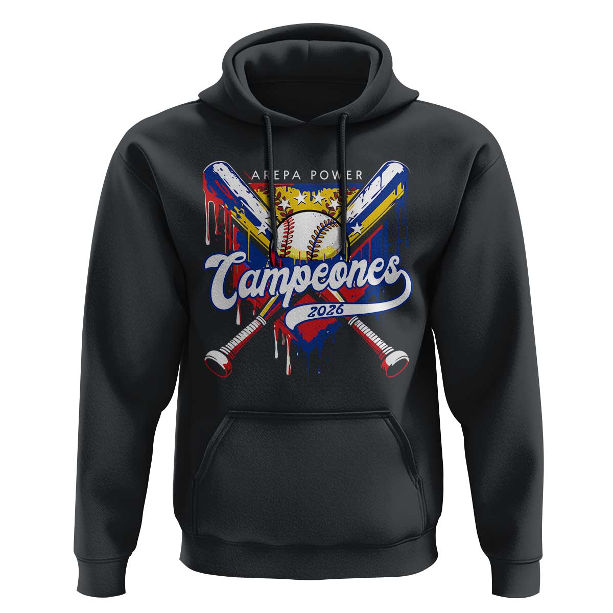 Venezuela Campeones Baseball Championship 2026 Hoodie Home Plate Drip