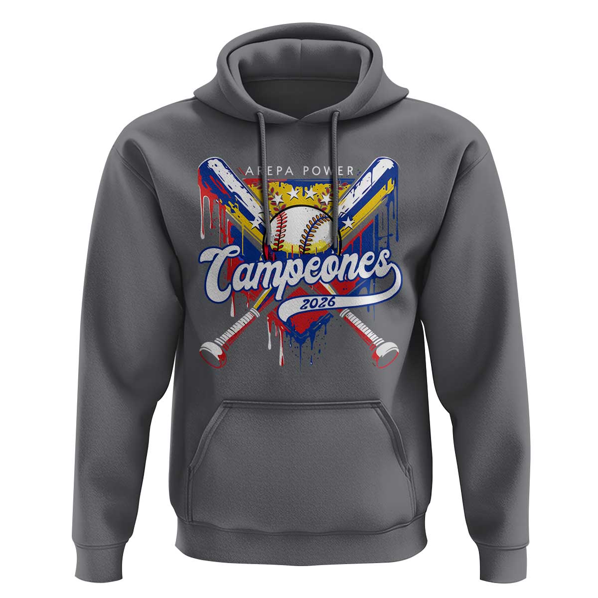 Venezuela Campeones Baseball Championship 2026 Hoodie Home Plate Drip