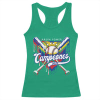 Venezuela Campeones Baseball Championship 2026 Racerback Tank Top Home Plate Drip