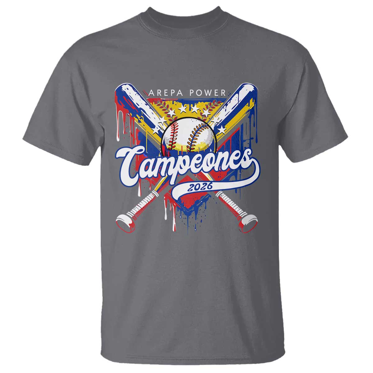 Venezuela Campeones Baseball Championship 2026 T Shirt Home Plate Drip