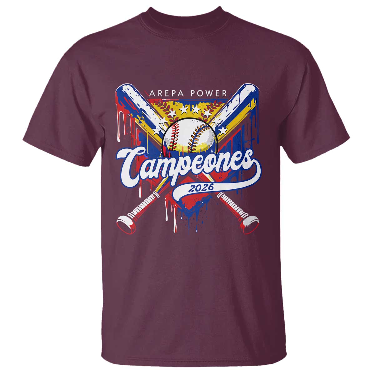 Venezuela Campeones Baseball Championship 2026 T Shirt Home Plate Drip