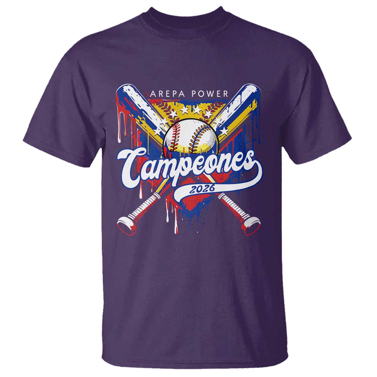 Venezuela Campeones Baseball Championship 2026 T Shirt Home Plate Drip