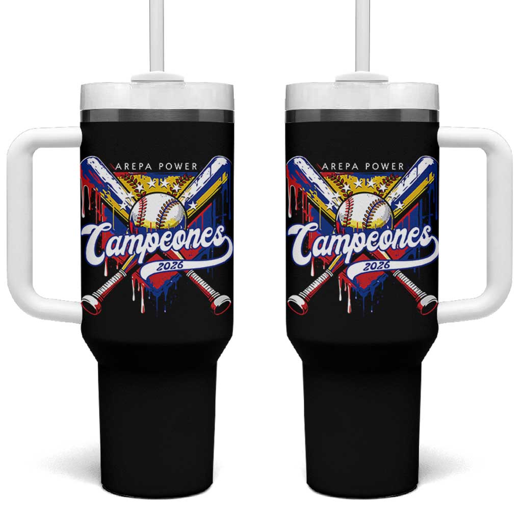 Venezuela Campeones Baseball Championship 2026 Tumbler With Handle Home Plate Drip
