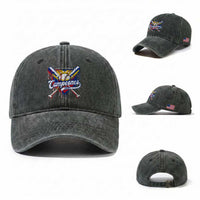 Venezuela Campeones Baseball Championship 2026 Washed Cotton Baseball Cap Home Plate Drip