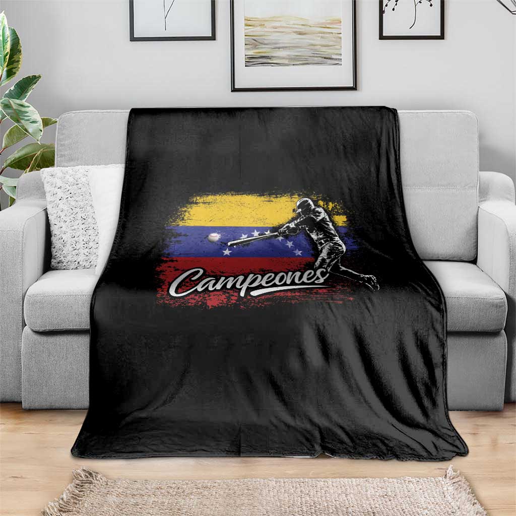 Venezuela Campeones Del Mundo Baseball Championship Throw Blanket