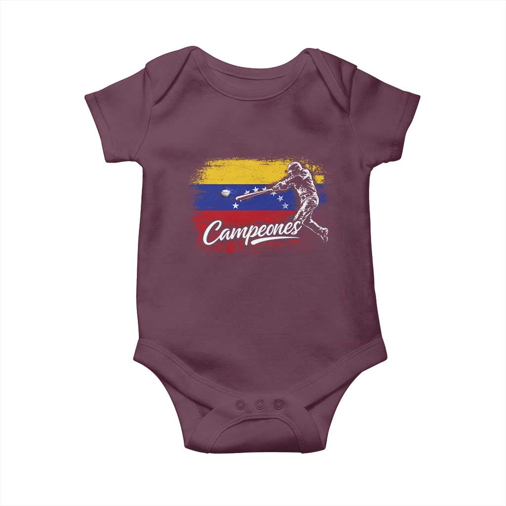 Venezuela Campeones Del Mundo Baseball Championship Baby Onesie
