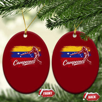 Venezuela Campeones Del Mundo Baseball Championship Ceramic Ornament