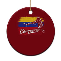 Venezuela Campeones Del Mundo Baseball Championship Ceramic Ornament