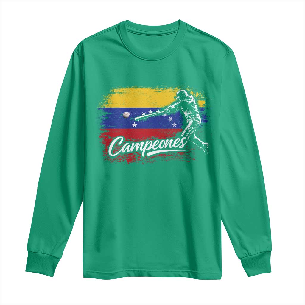 Venezuela Campeones Del Mundo Baseball Championship Long Sleeve Shirt