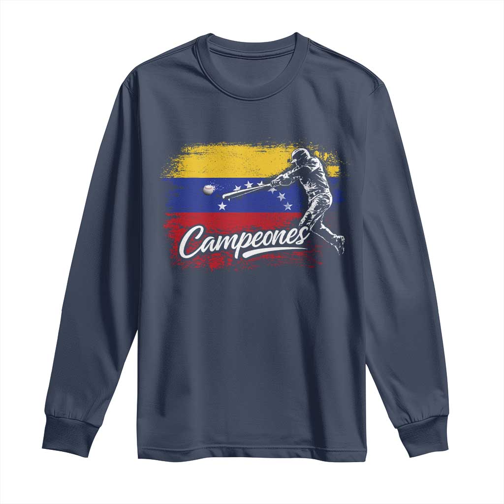 Venezuela Campeones Del Mundo Baseball Championship Long Sleeve Shirt