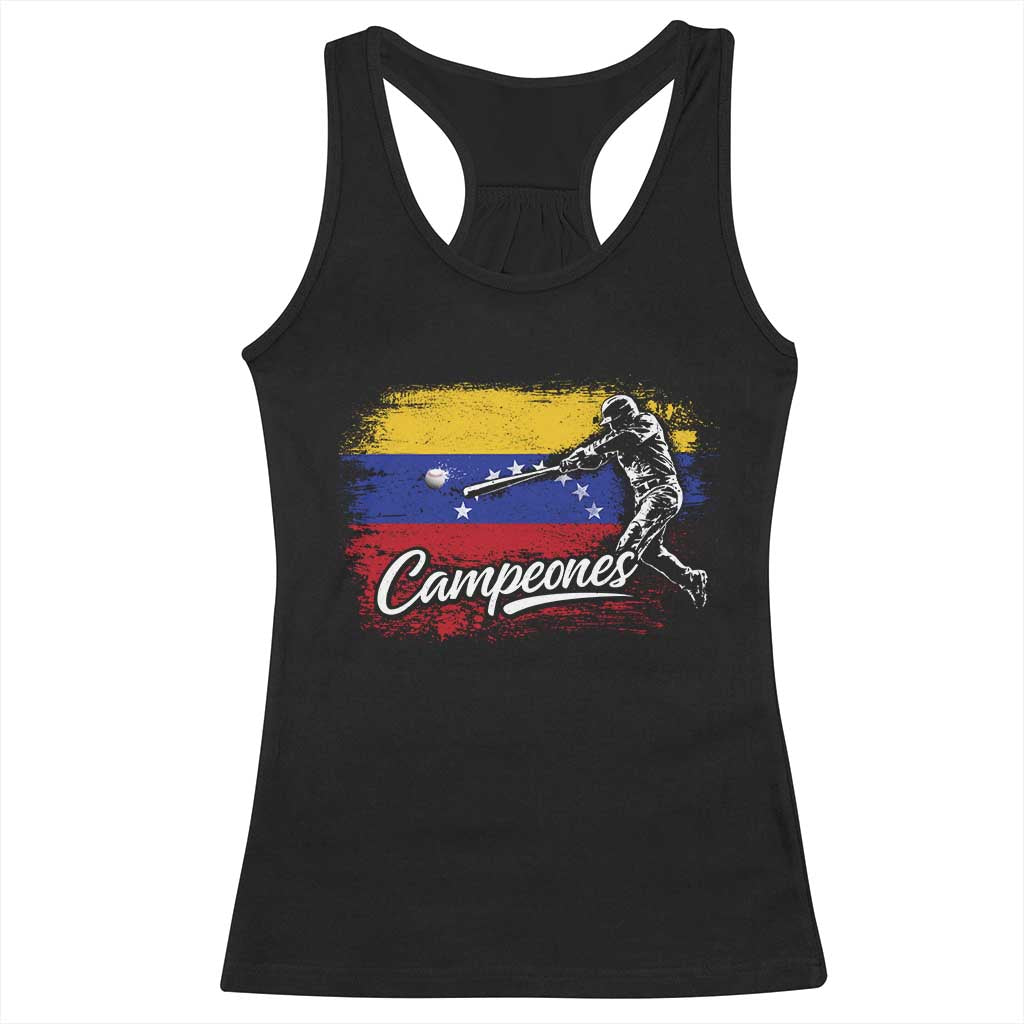 Venezuela Campeones Del Mundo Baseball Championship Racerback Tank Top