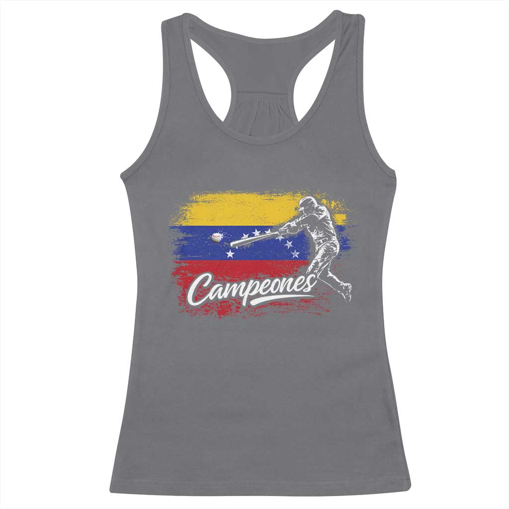 Venezuela Campeones Del Mundo Baseball Championship Racerback Tank Top