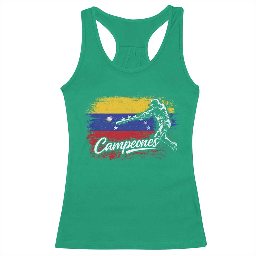 Venezuela Campeones Del Mundo Baseball Championship Racerback Tank Top