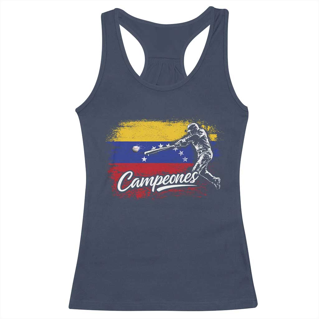 Venezuela Campeones Del Mundo Baseball Championship Racerback Tank Top