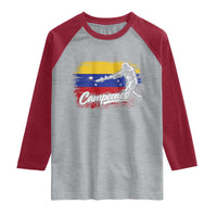 Venezuela Campeones Del Mundo Baseball Championship Raglan Shirt