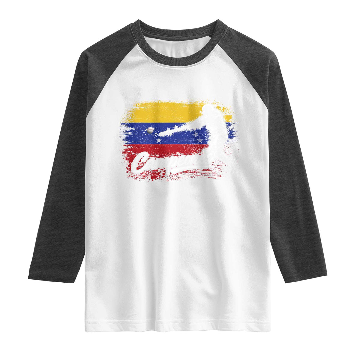 Venezuela Campeones Del Mundo Baseball Championship Raglan Shirt