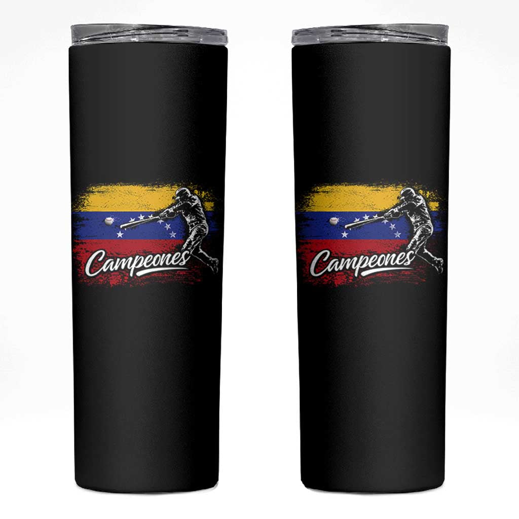 Venezuela Campeones Del Mundo Baseball Championship Skinny Tumbler
